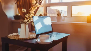 Digital detox workspace for focus and time management